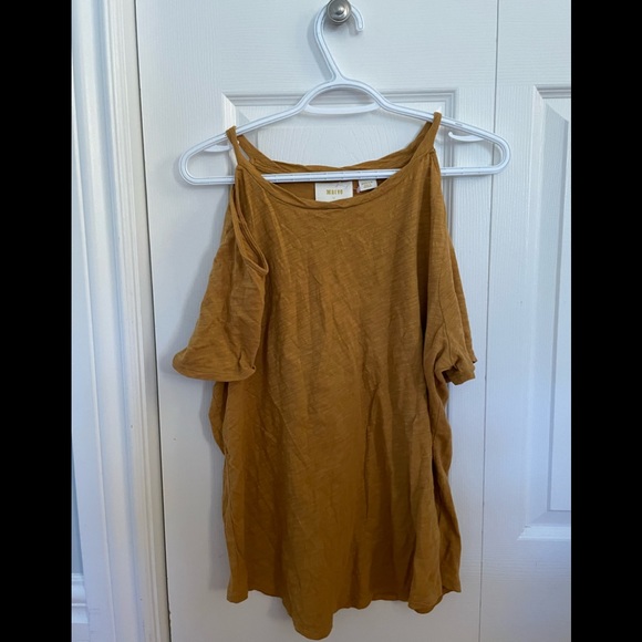 Anthropologie Maeve Turner Open-Shoulder Top - Picture 2 of 4